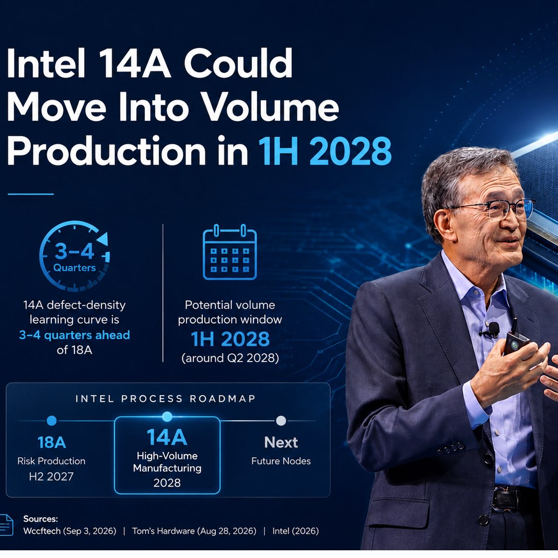 Intel 14A có thể rút ngắn thời gian tiến tới sản xuất thương mại